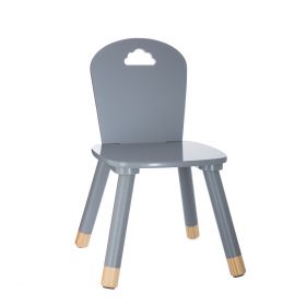 Krzesło dziecięce szare LAZY 32x31.5x50 cm