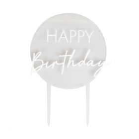 Napis na tort "Happy Birthday" GINGER RAY