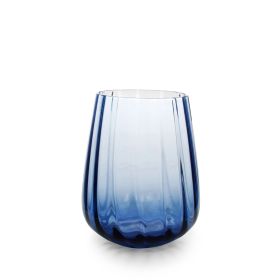Zestaw szklanek niebieskich 4 szt. LINEA 490 ml