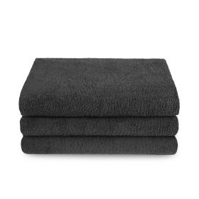 Ręcznik czarny DELUXE 30x50 cm