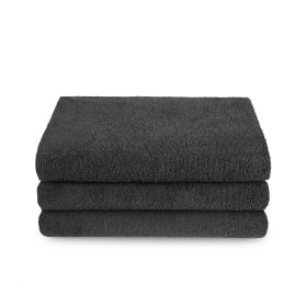 Ręcznik czarny DELUXE 50x90 cm