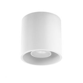 Lampa sufitowa aluminiowa biała ORBIS 10x10 cm