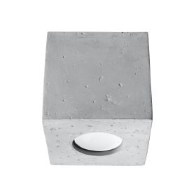 Lampa sufitowa betonowa QUAD 10x10 cm
