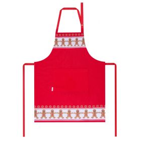 Fartuch kuchenny czerwony BISCOTTO 60x80 cm