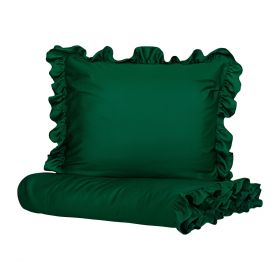 Pościel bawełna satynowa zielona SELIN 220x200 cm
