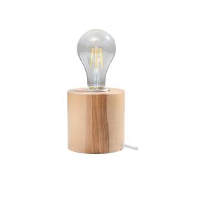 Lampka biurkowa z naturalnego drewna SALGADO