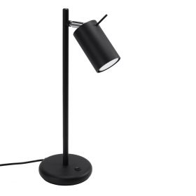 Lampa stołowa metalowa czarna RING 43 cm