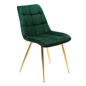 Krzesło welurowe zielone CHIC