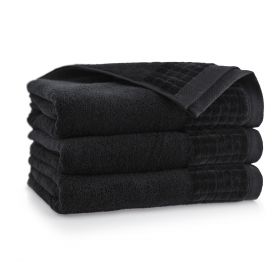 Ręcznik czarny PAULO 70x140 cm