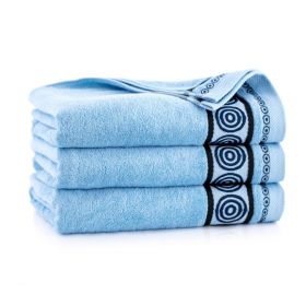 Ręcznik jasnoniebieski RONDO 70x140 cm