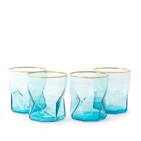 Zestaw szklanek 4 szt. SOLID BLUE 350 ml