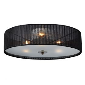 Lampa sufitowa czarna BYSKE 40x40x12cm