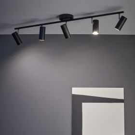 Lampa sufitowa czarna BARCELONA 109x20x23 cm