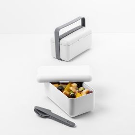 Lunchbox niski biały BAULETTO 18x9.5x13.5 cm