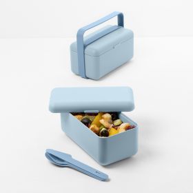 Lunchbox niski błękitny BAULETTO 18x9.5x13.5 cm
