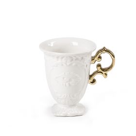 Kubek porcelanowy I-WARES GOLD 10x11.5 cm