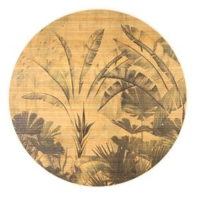 Dywan bambusowy ze wzorem COSY ⌀120 cm