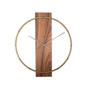 Zegar ścienny brązowy CARL 50.8x58.2 cm