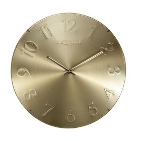 Zegar ścienny złoty ELEGANT DOME 35x5 cm