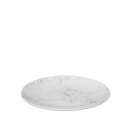 Talerz deserowy biały GEOM HYGGE &#8960;19 cm