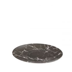 Talerz deserowy czarny GEOM HYGGE &#8960;19 cm