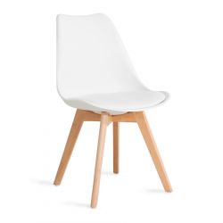 Krzesło plastikowe białe FISCO