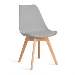 Krzesło plastikowe szare FISCO