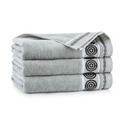 Ręcznik szary RONDO 70x140 cm