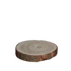Talerz dekoracyjny kolor drewna OMNI &#8960;20 cm